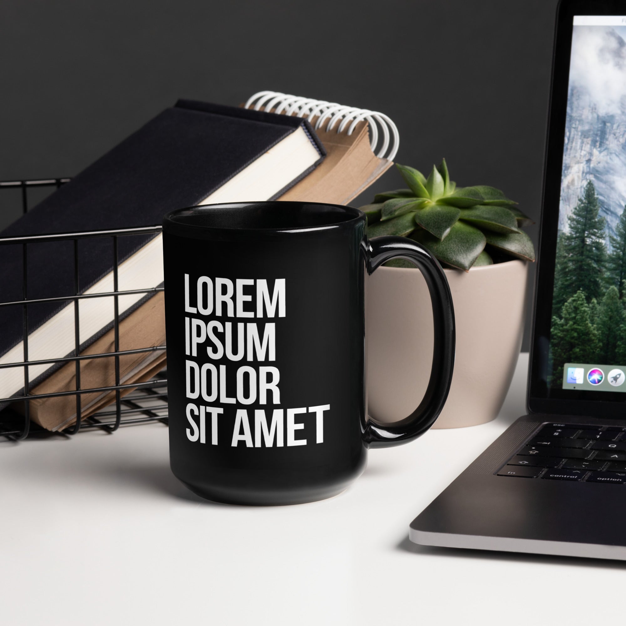 LOREM IPSUM Mug Black