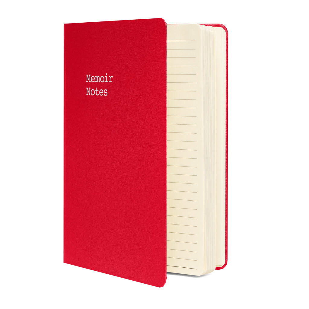 Writer's Journal with Memoir Notes on the cover. 