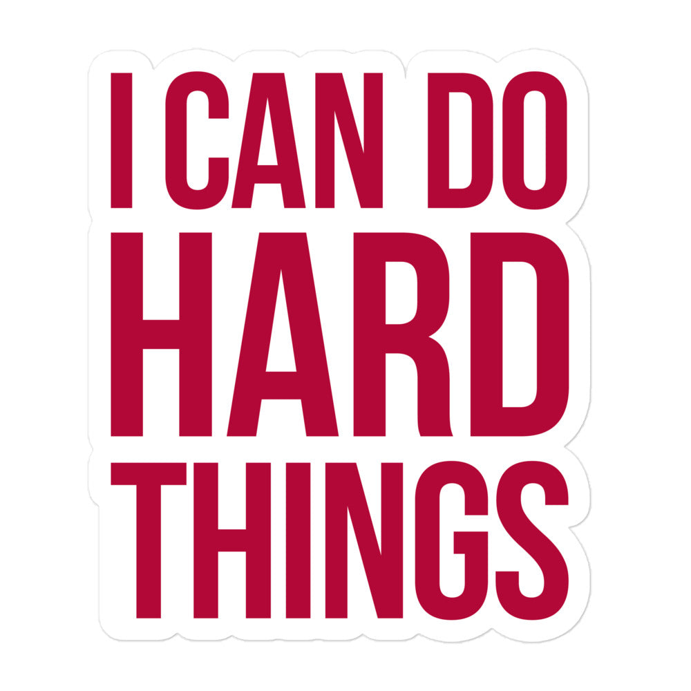 HARD THINGS Sticker – Hello-Creatives.com